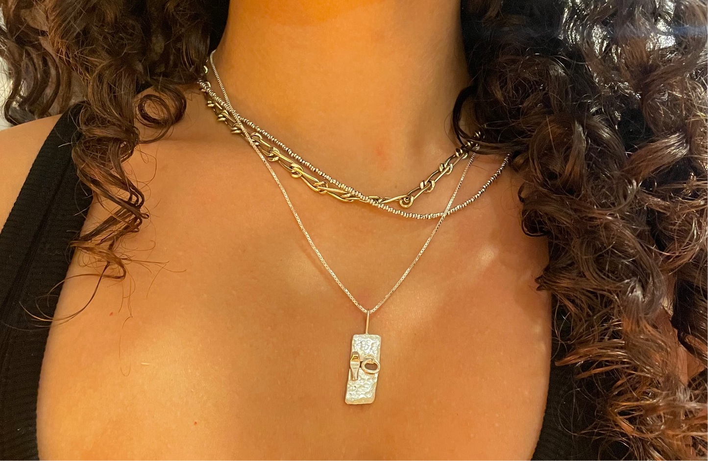 Scrapface Pendant/ Necklace